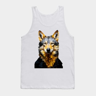 Wolf animal art #wolf Tank Top